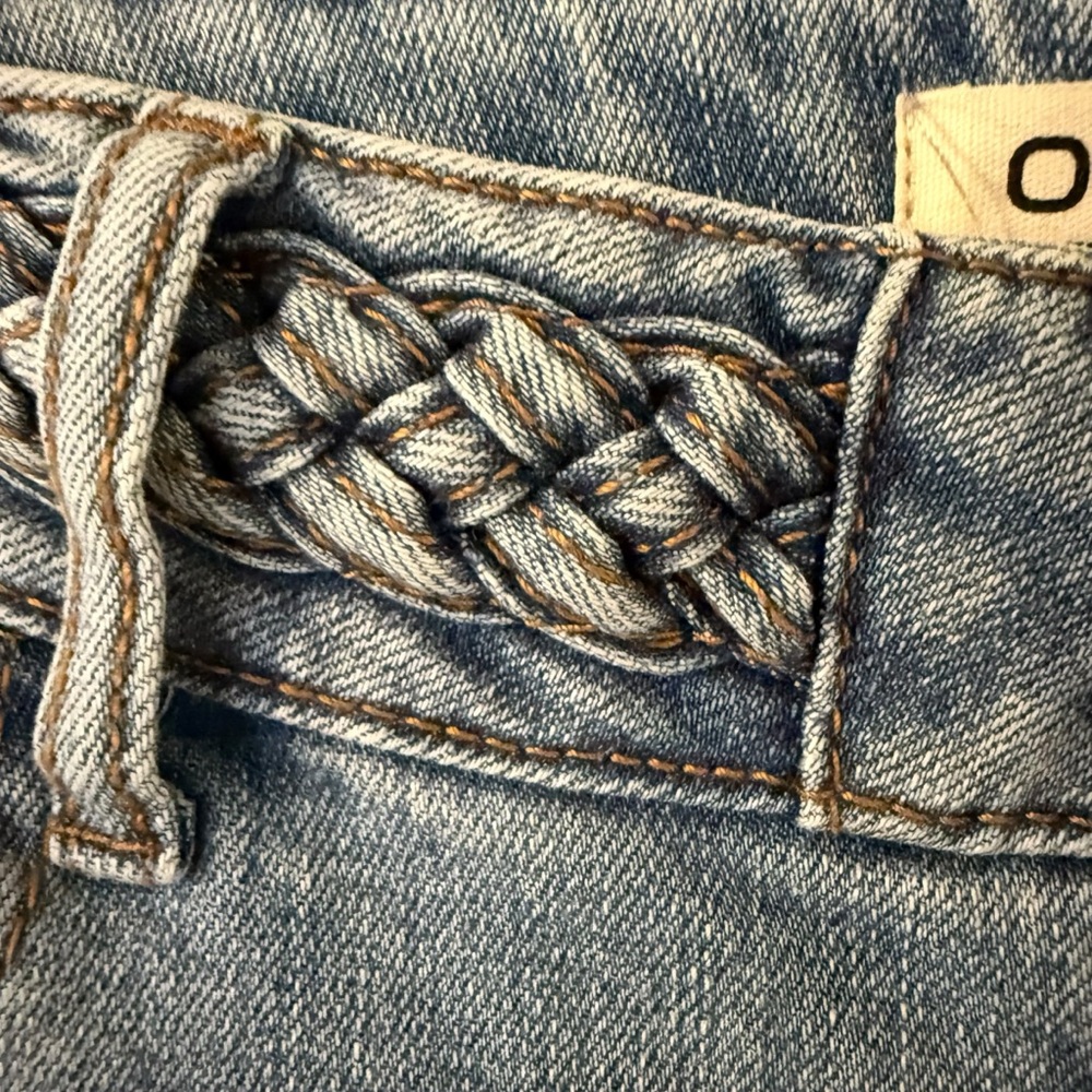 NWT Women's OAT New York Light Wash High Rise Flare Denim Jeans Size 2/26 - Picture 5 of 7